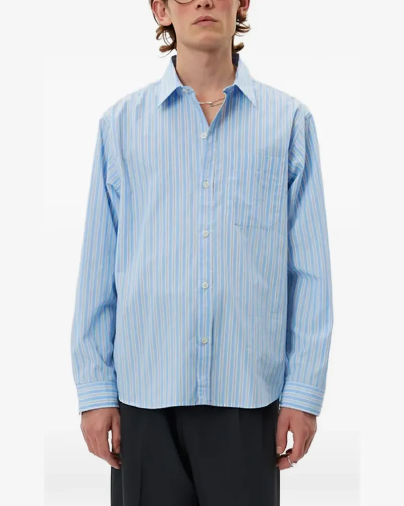 Mfpen striped-pattern shirt - Blau Blau