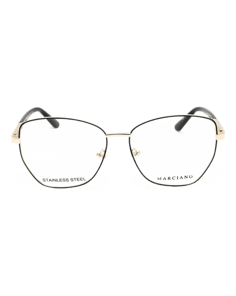 MARCIANO Los Angeles cat-eye crystal-embellished glasses - Gold Gold