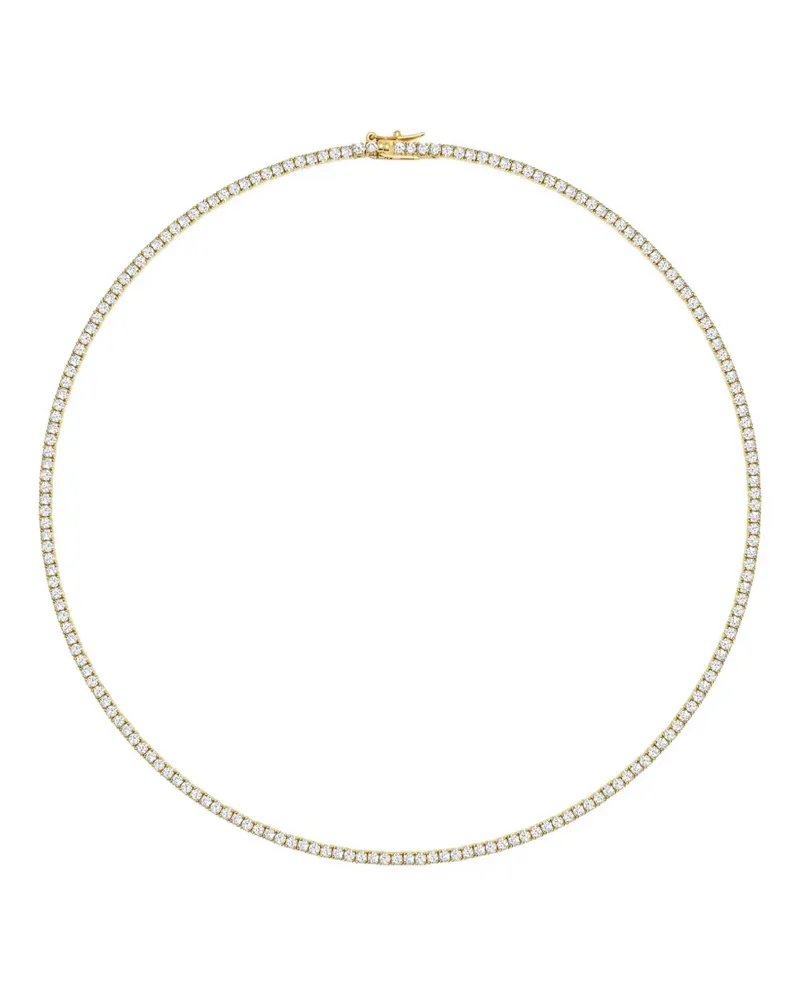 Nialaya mini Tennis cubic-zirconia choker necklace - Gold Gold