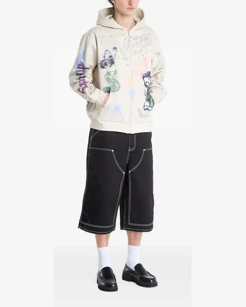 Ripndip Goosebumps Hoodie mit grafischem Print - Nude Nude