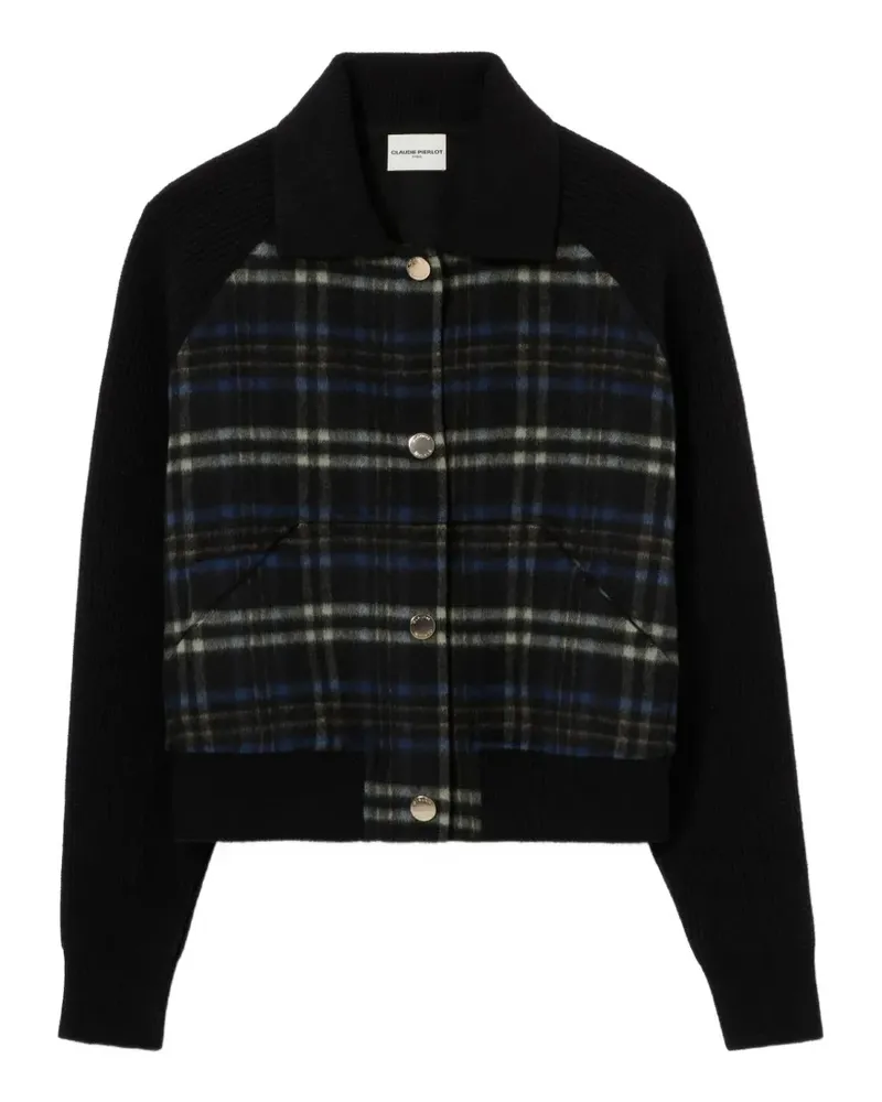 Claudie Pierlot Gestreifte Jacke - Schwarz Schwarz