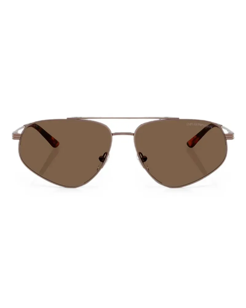 Emporio Armani Getönte Pilotenbrille - Braun Braun