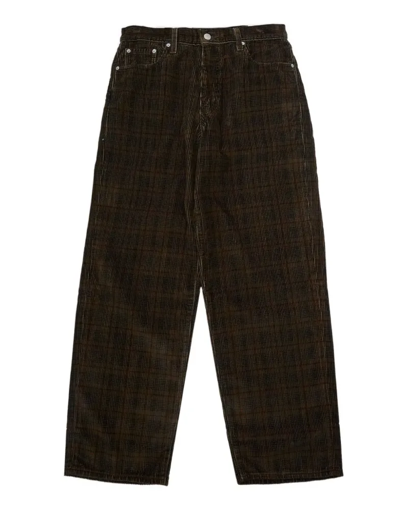 Levi's 578 Baggy plaid corduroy trousers - Braun Braun