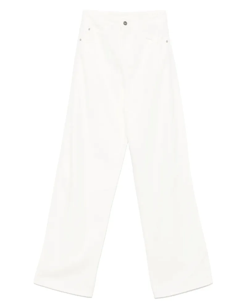 Ermanno Scervino Jeans mit Logo-Patch - Weiß Weiß