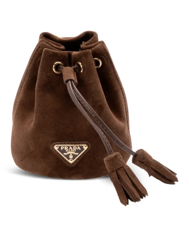 Prada Mini Schlüsselanhänger mit Quastenform - Braun Braun