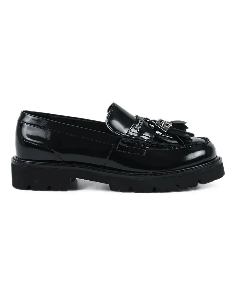 Karl Lagerfeld Loafer mit Quasten und Profilsohle - Schwarz Schwarz