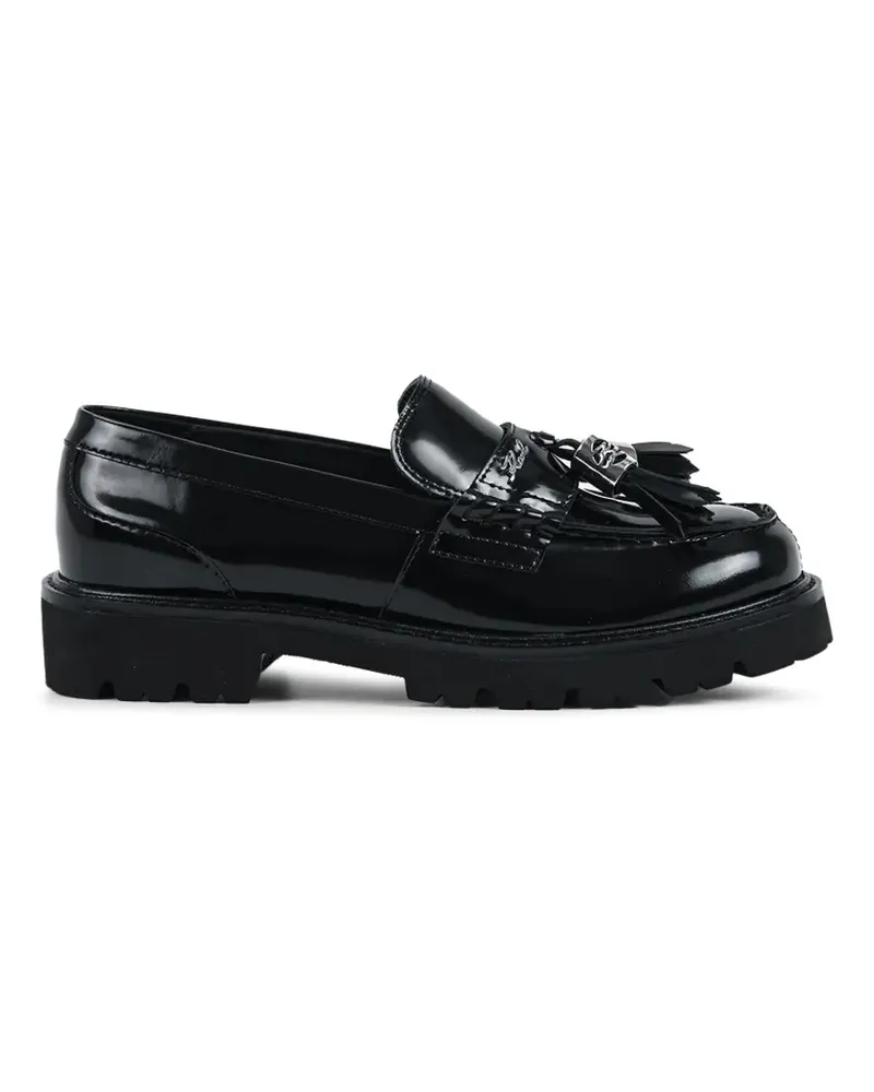 Karl Lagerfeld Loafer mit Quasten und Profilsohle - Schwarz Schwarz