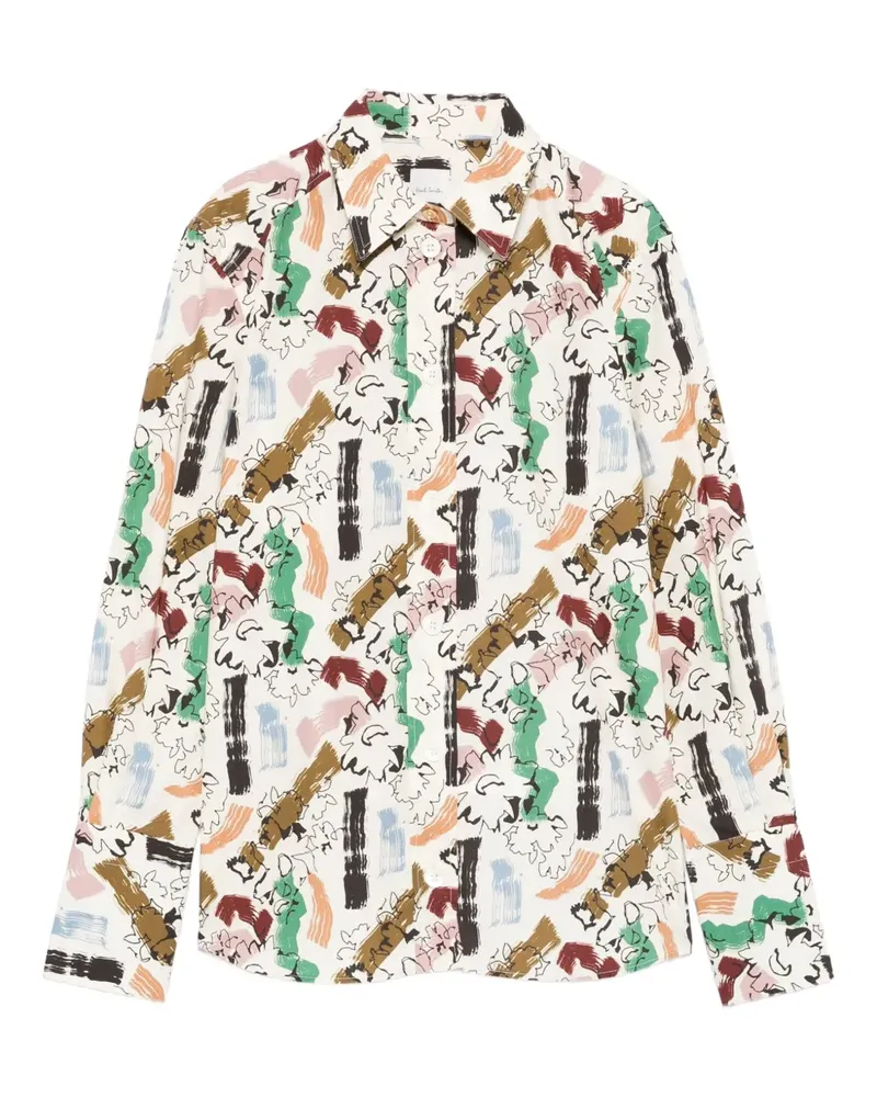 Paul Smith Hemd mit abstraktem Print - Nude Nude