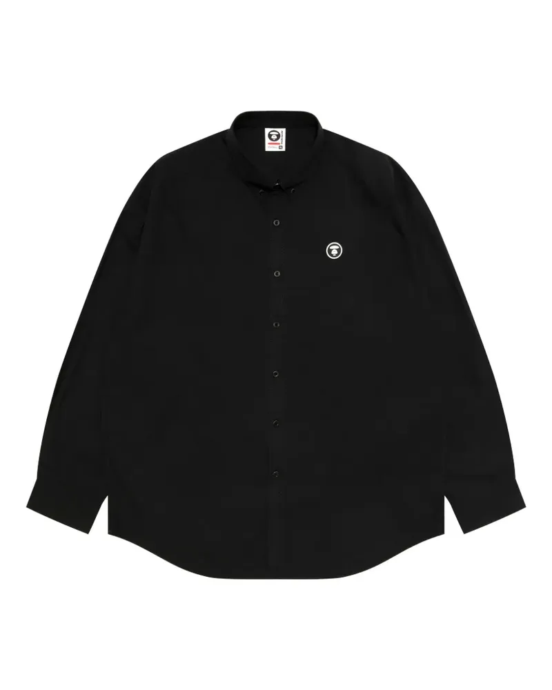 BAPE Langärmeliges Hemd - Schwarz Schwarz