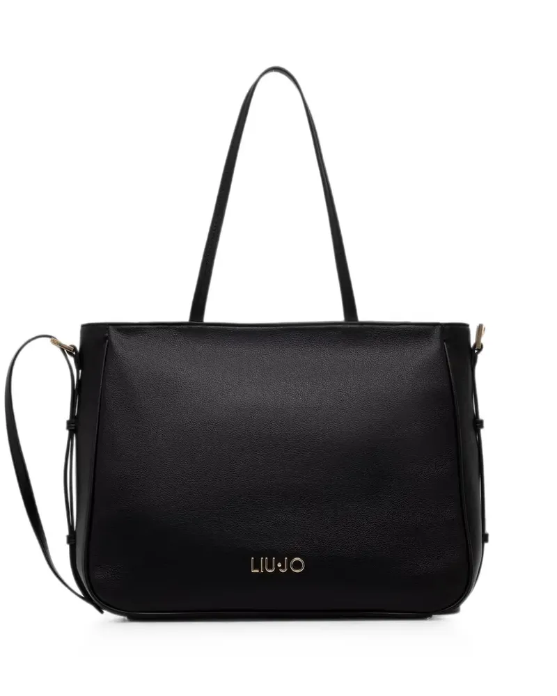 Liu Jo logo-plaque tote bag - Schwarz Schwarz