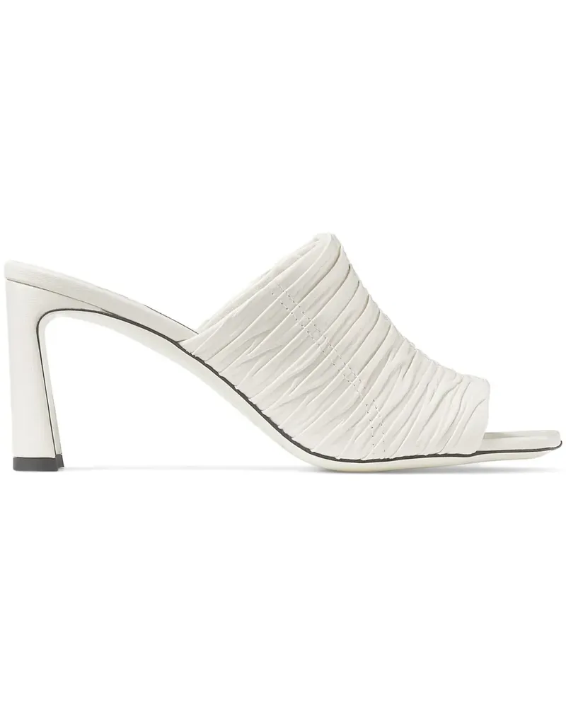 Jimmy Choo Lua Mules 75mm - Weiß Weiß