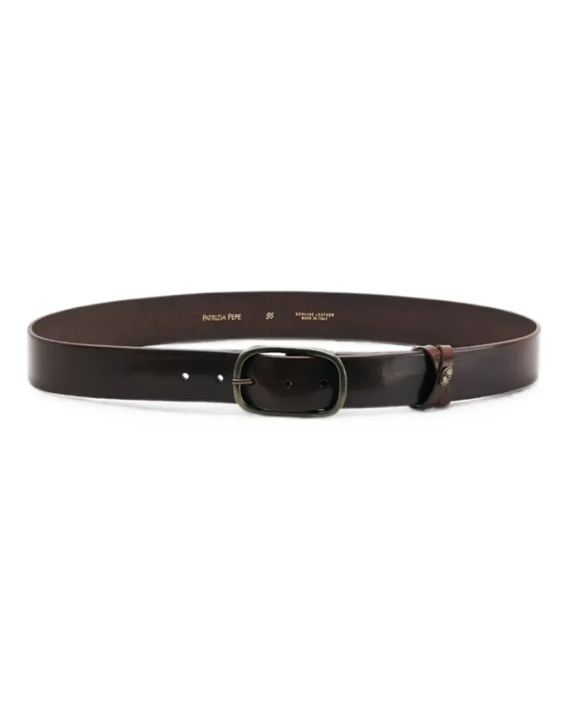 Patrizia Pepe smooth leather belt - Braun Braun