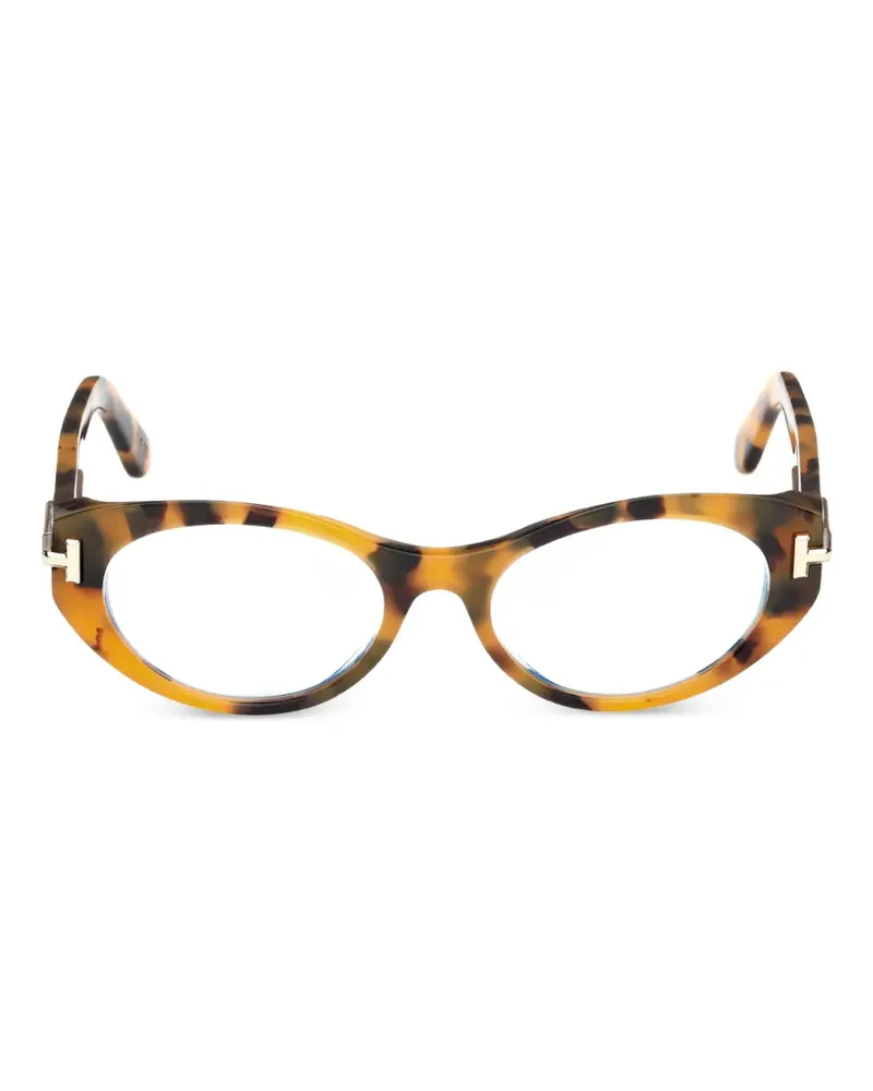 Tom Ford Brille mit geometrischem Gestell - Braun Braun