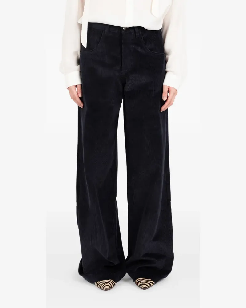 Société Anonyme Hose mit Cordstruktur - Blau Blau