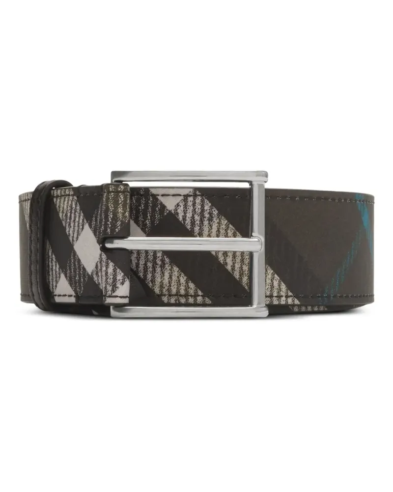 Burberry Karierter Gürtel - Schwarz Schwarz