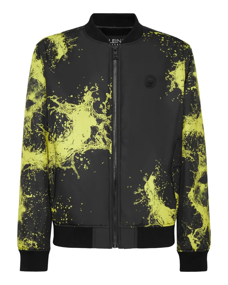 Philipp Plein Splash Bomberjacke - Schwarz Schwarz