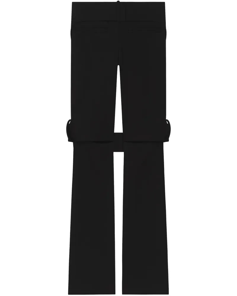 Courrèges Hose im Bootcut-Design - Schwarz Schwarz