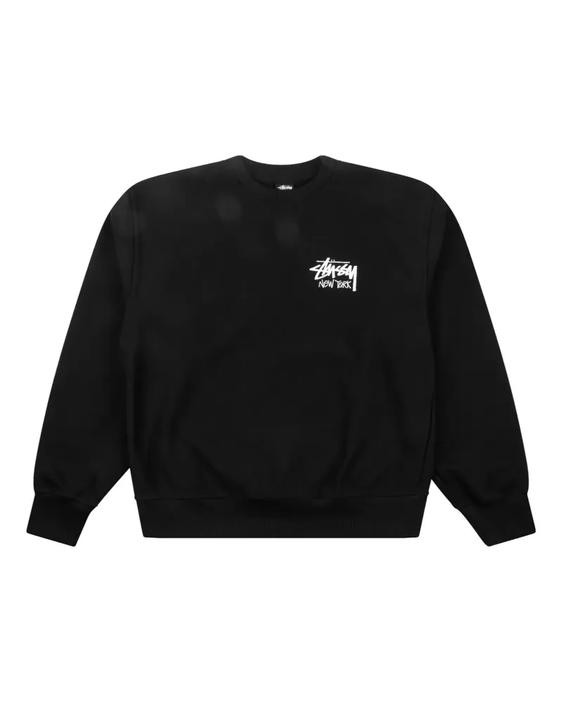 Stüssy New York Sweatshirt mit rundem Ausschnitt - Schwarz Schwarz