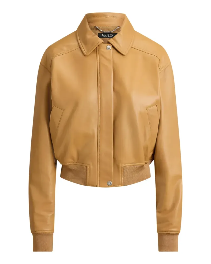 Ralph Lauren Flight Jacke aus Lammleder - Nude Nude