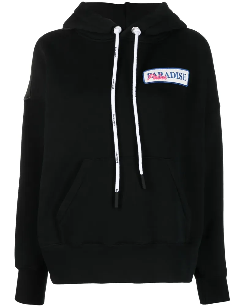 Palm Angels Klassischer Hoodie - Schwarz Schwarz