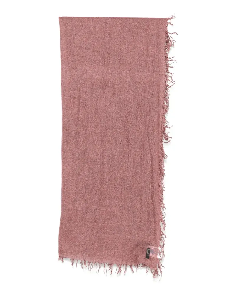 Faliero Sarti frayed-edge scarf - Rosa Rosa