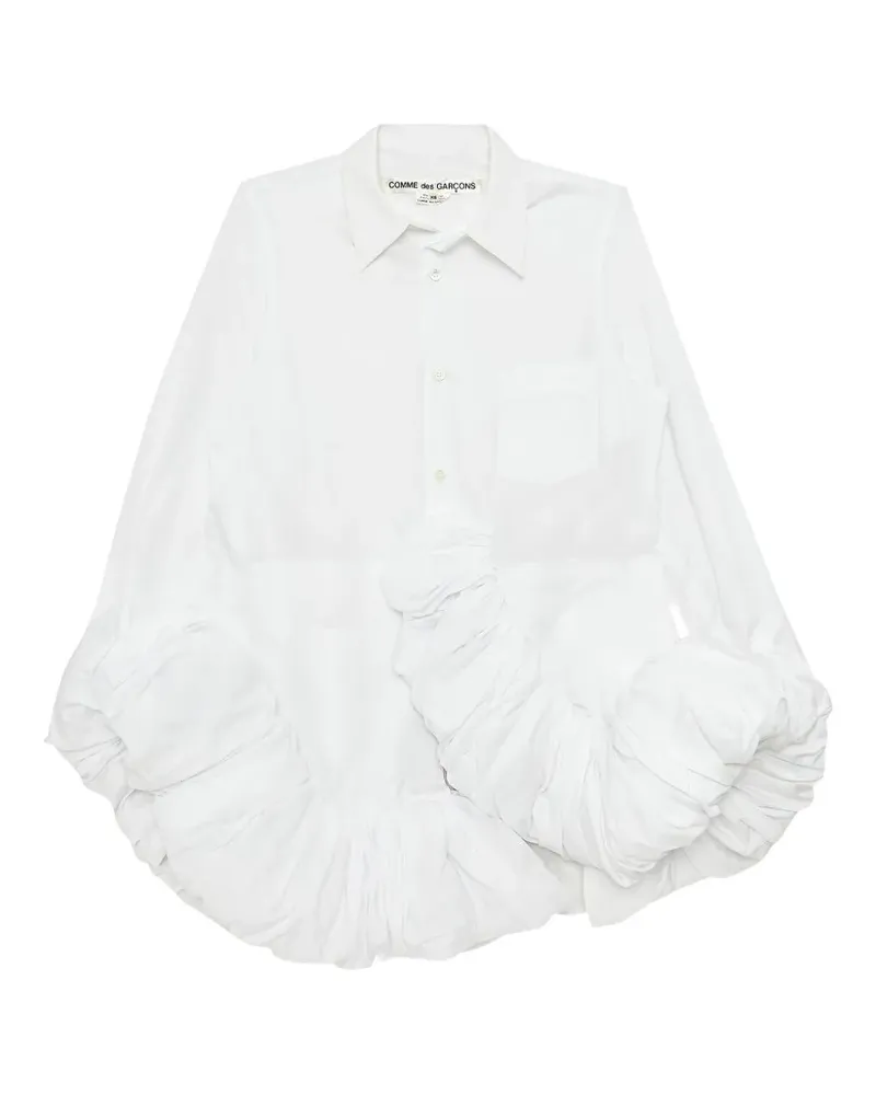 Comme des Garçons ruffled shirt - Weiß Weiß