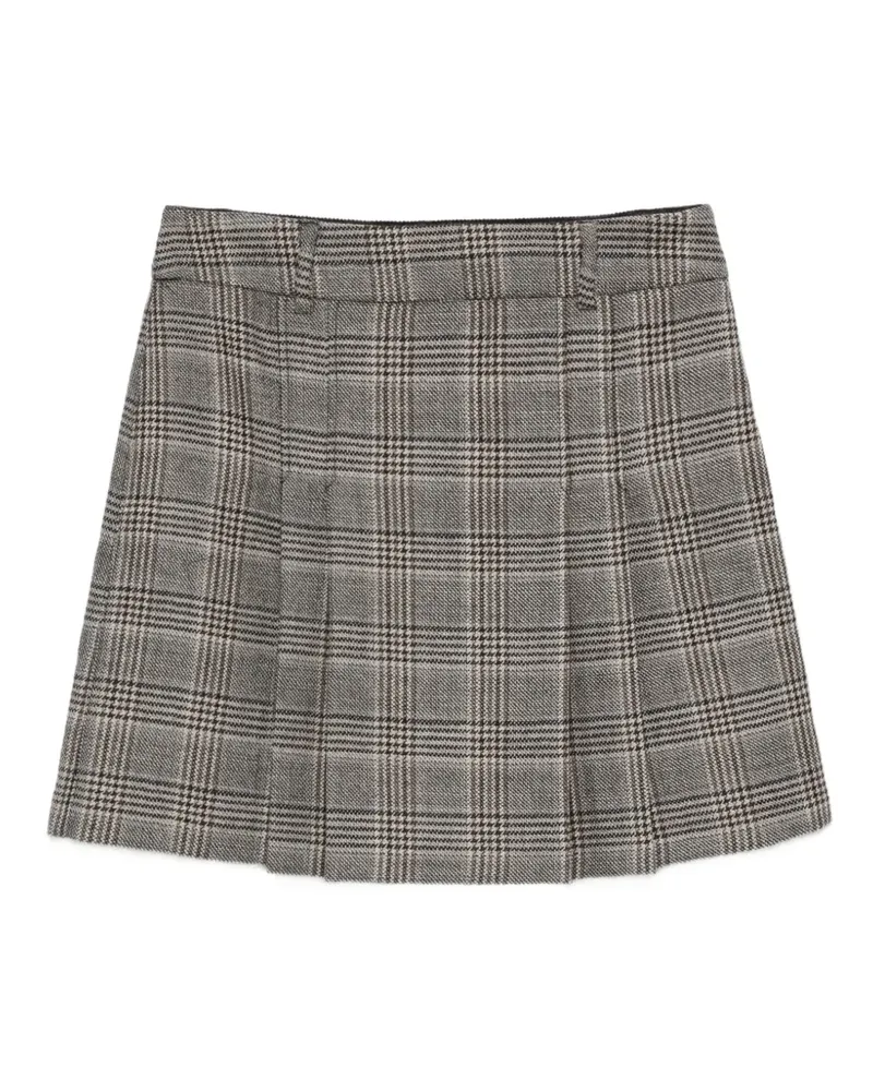 Pennyblack Karierter Faltenrock - Grau Grau