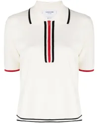 Thom Browne Poloshirt aus Schurwolle Weiß