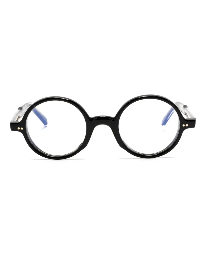 Cutler and Gross Brille mit rundem Gestell - Schwarz Schwarz