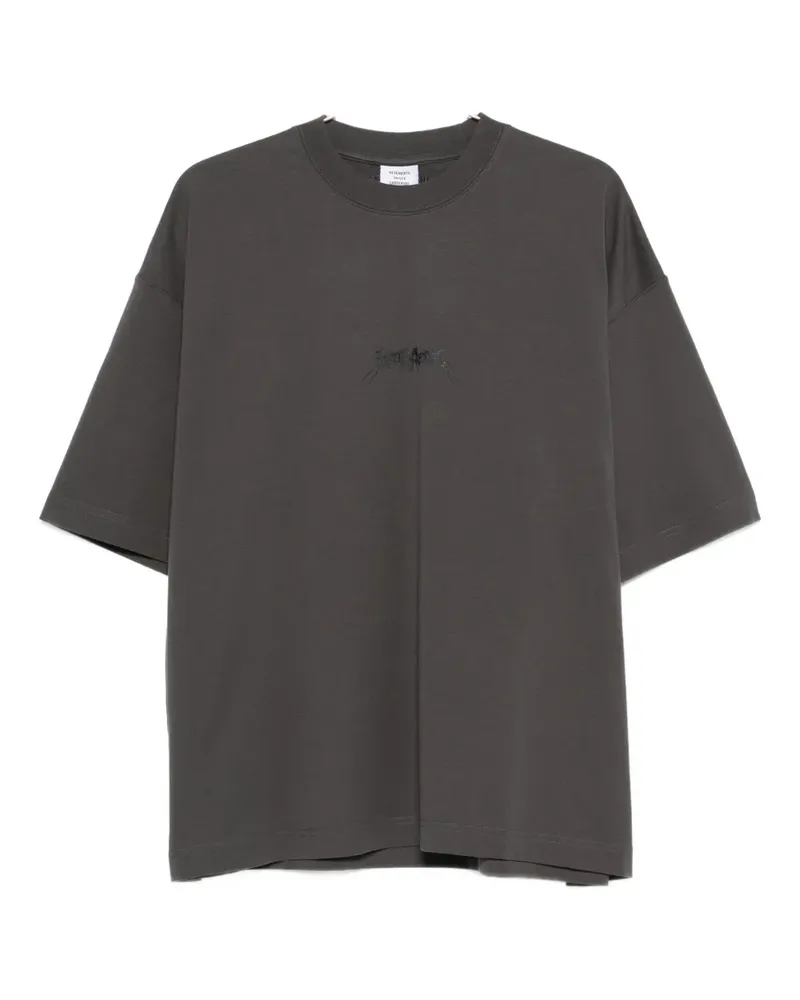 VETEMENTS logo-motif T-shirt - Grau Grau