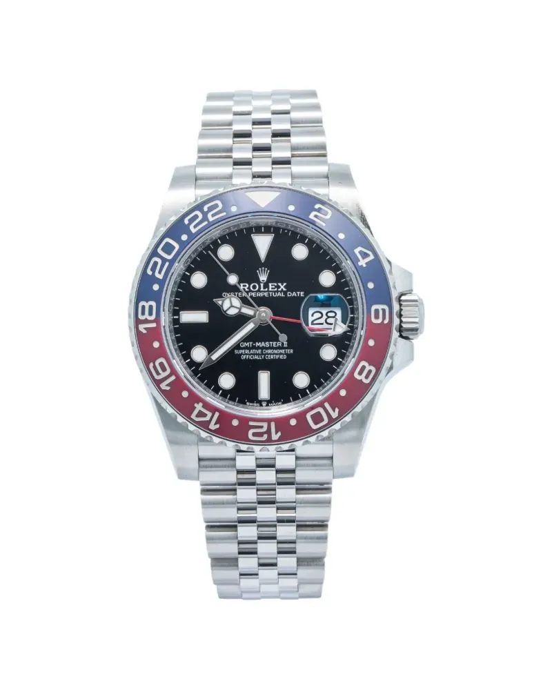 Rolex Pepsi Bezel GMT Master II 40mm - Silber Silber