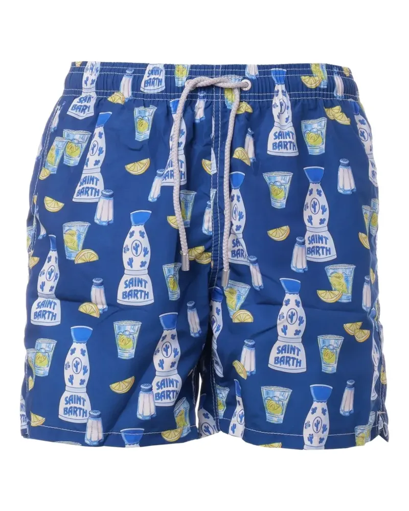 MC2 Saint Barth graphic-print swim shorts - Blau Blau