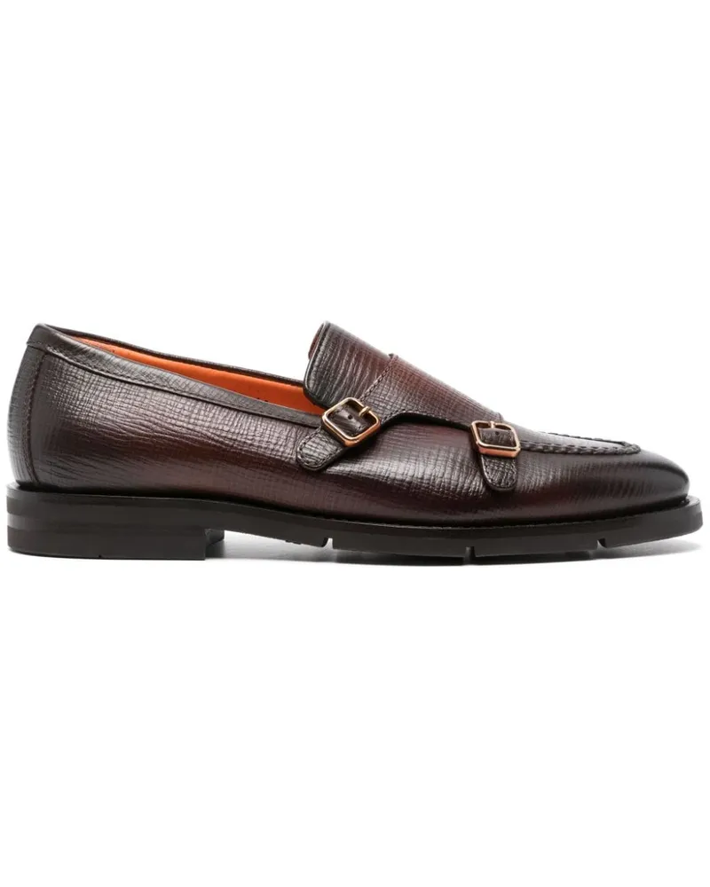 Santoni Loafer mit Schnallendetail Braun