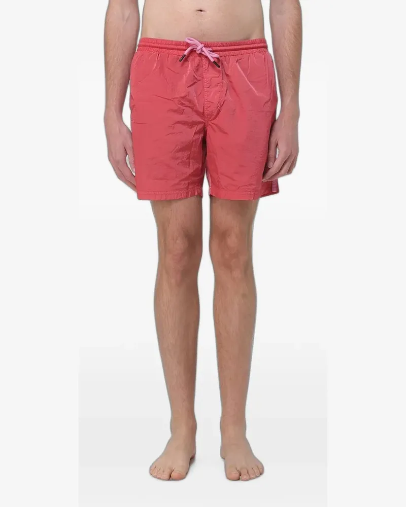 Blauer drawstring side-stripe swim shorts - Rot Rot