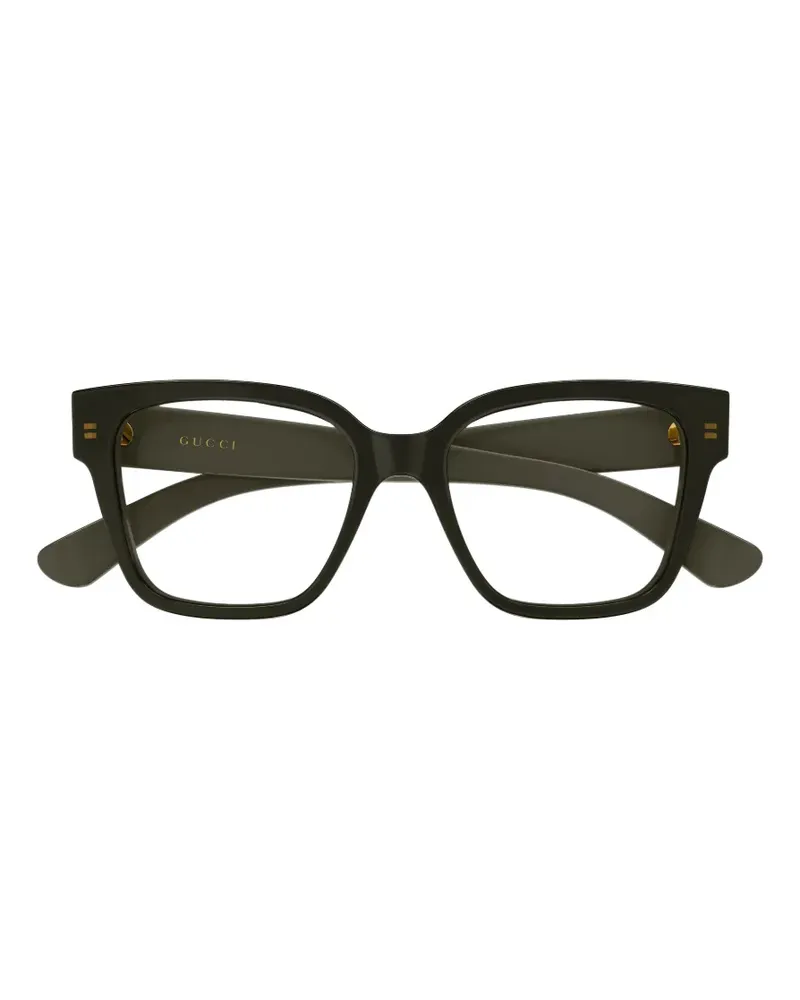 Gucci Brille mit eckigem Gestell - Grün Grün