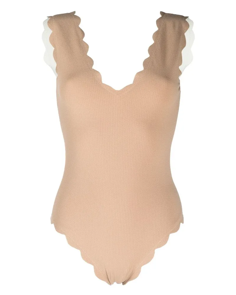 Marysia Badeanzug mit Wellenkanten - Nude Nude