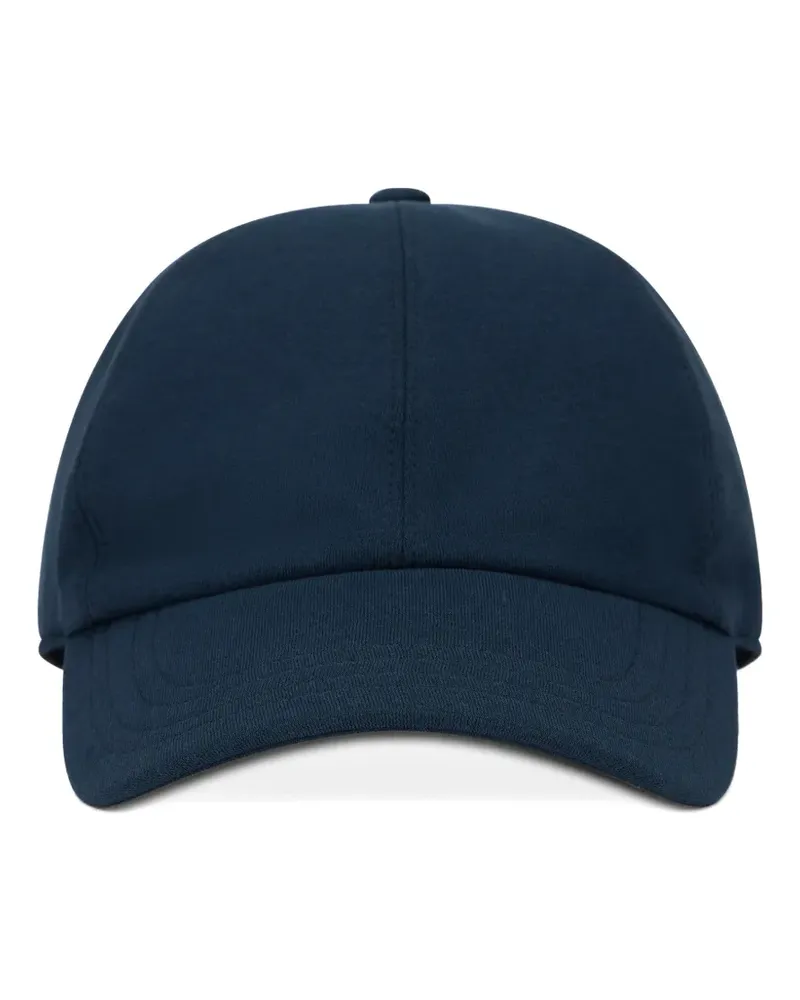 Slowear panelled curved baseball cap - Blau Blau