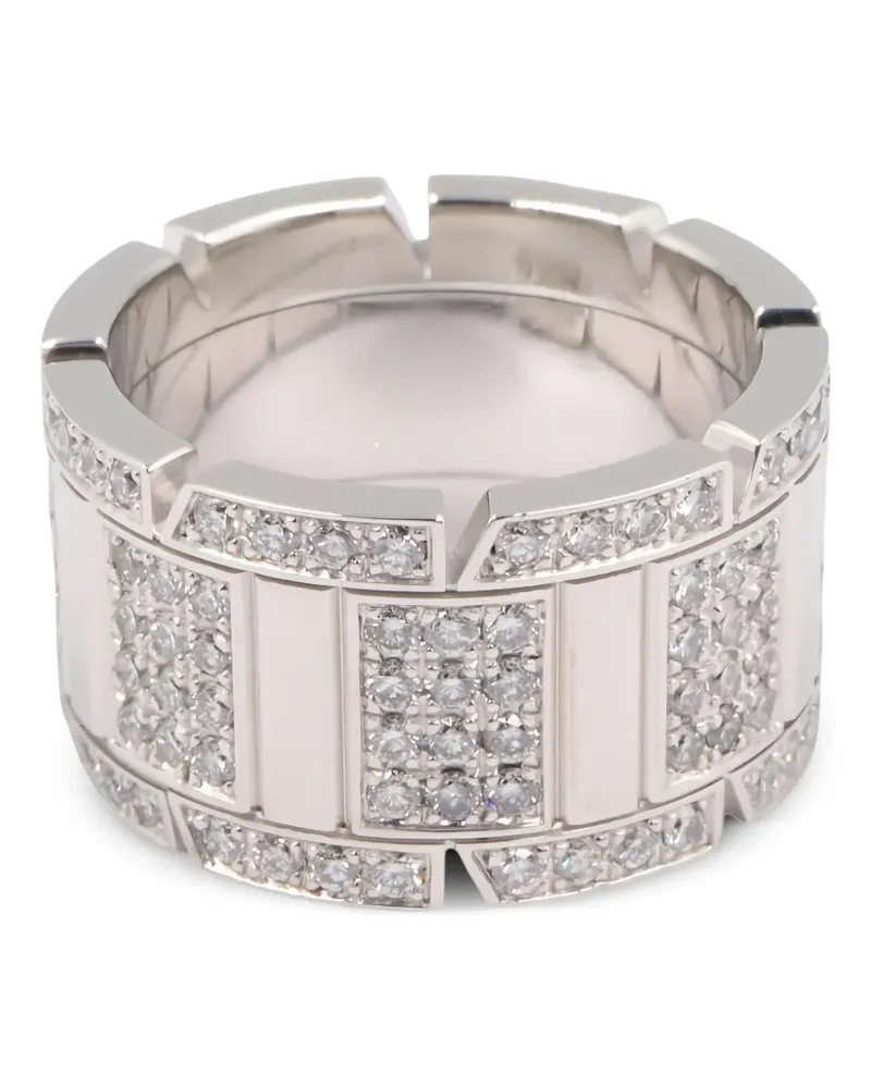 Cartier 2010 Tank Française Ring mit Diamanten - Silber Silber