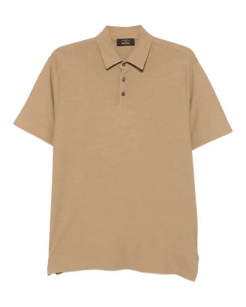 Zanone Poloshirt mit Knopfleiste - Nude Nude