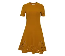 Fania Minikleid mit Ösenverzierung - Braun