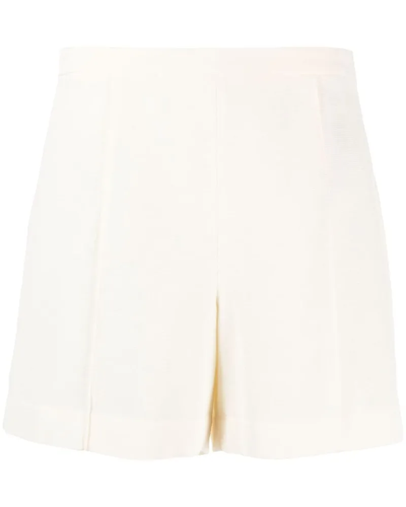 Vince High-Waist-Shorts mit Bügelfalten - Nude Nude