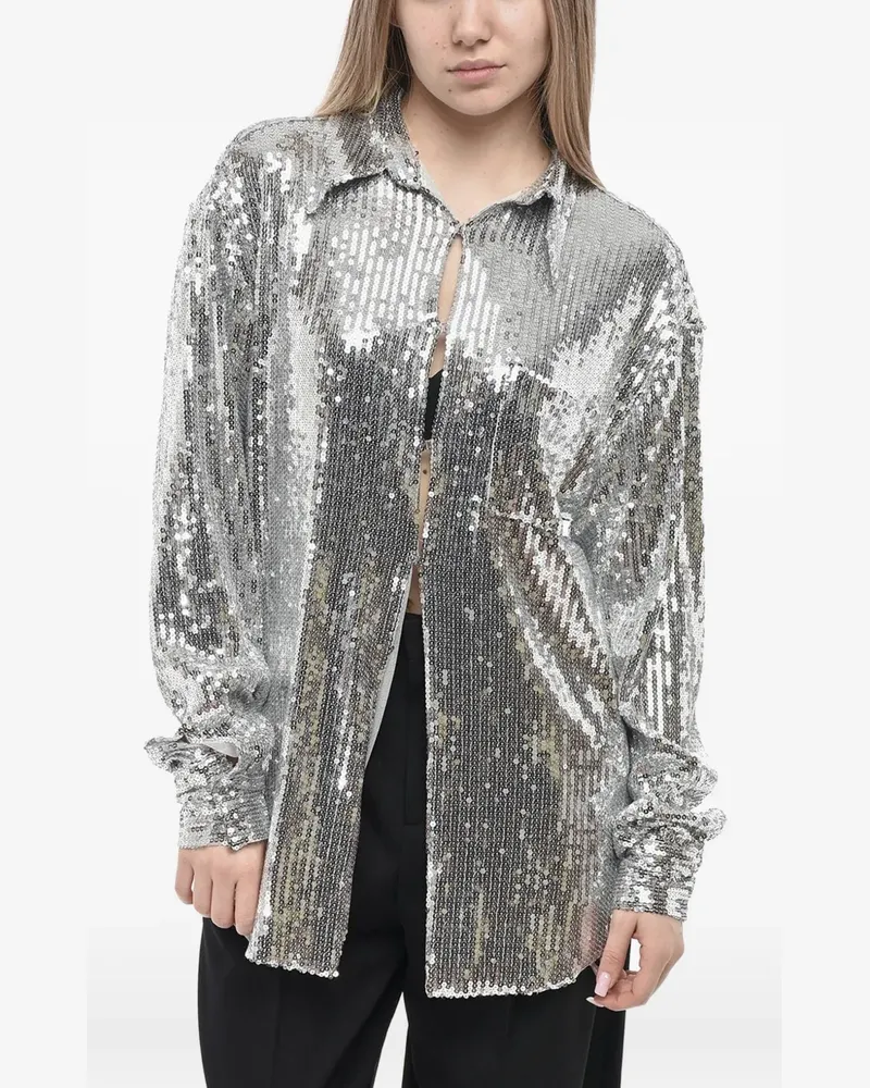 Giuseppe di Morabito sequin-embellished shirt - Silber Silber