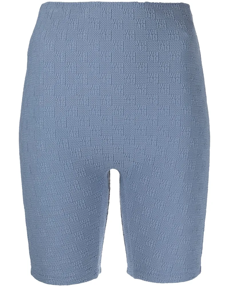 Alexander Wang Radlerhose mit Logo - Blau Blau