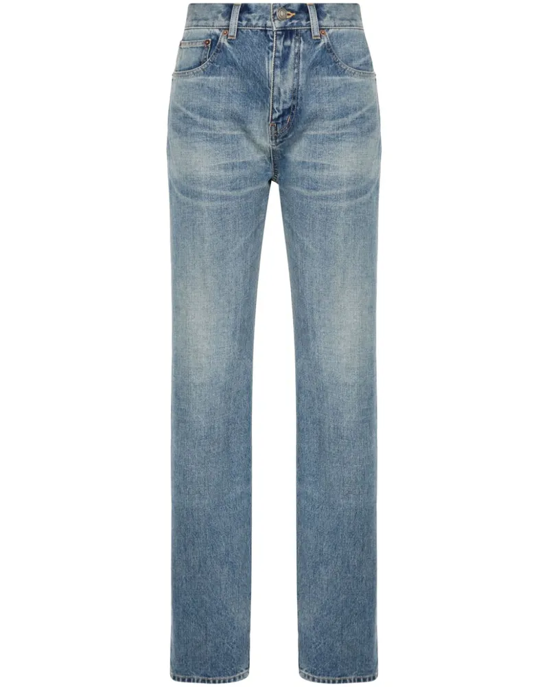 Saint Laurent Jeans mit geradem Bein - Blau Blau