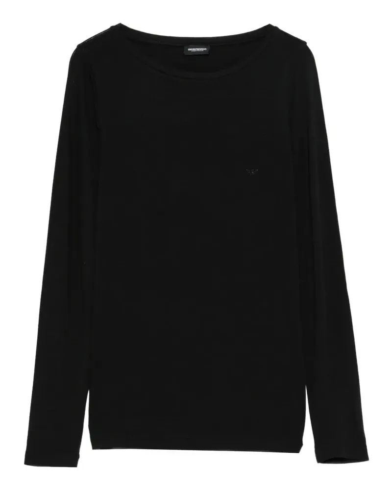 Emporio Armani Langärmeliger Pyjama - Schwarz Schwarz