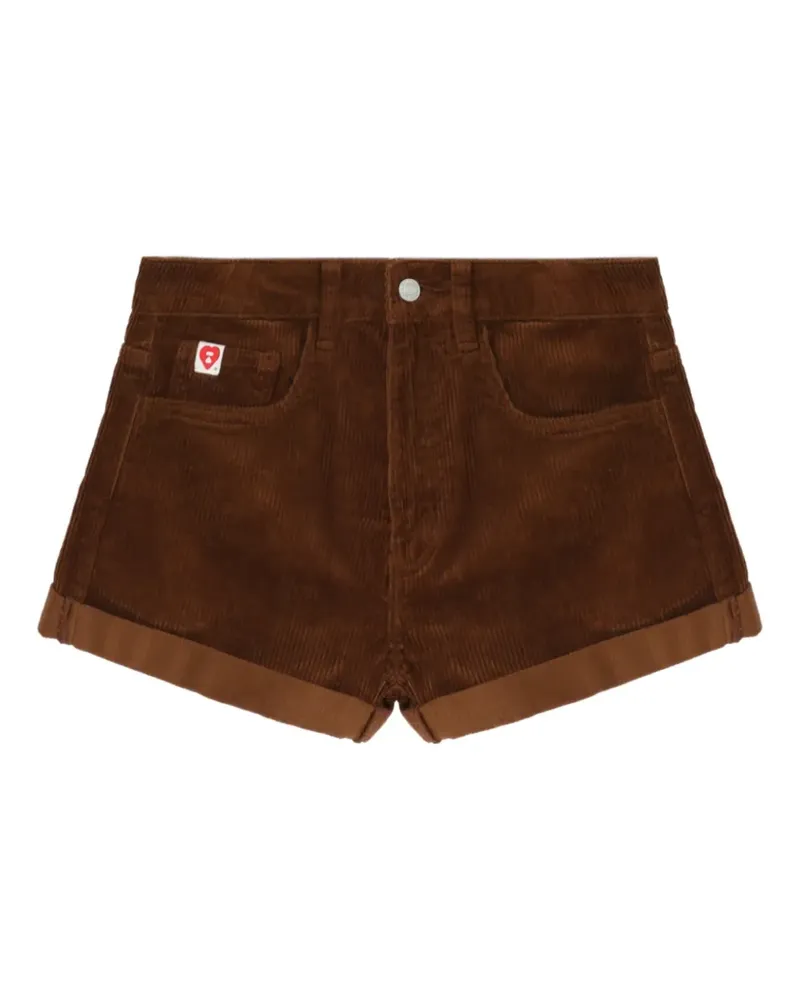 BAPE Shorts aus Cord - Braun Braun