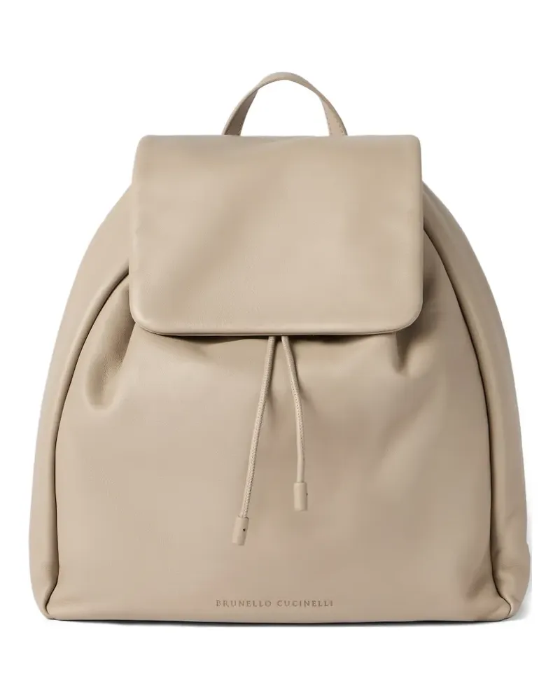 Brunello Cucinelli Mellow City Rucksack - Nude Nude