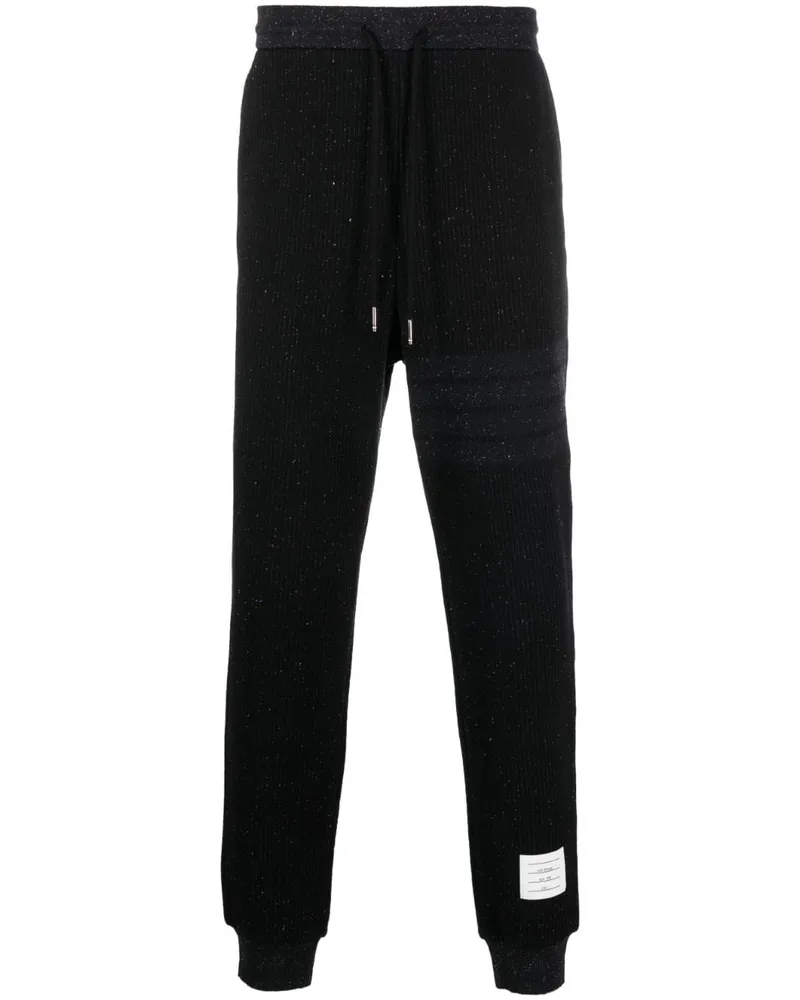 Thom Browne Gestrickte Jogginghose - Schwarz Schwarz