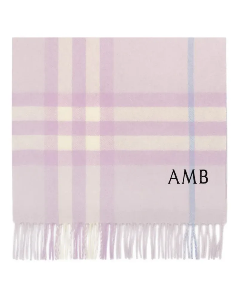 Burberry Schal aus Kaschmir mit Check - Violett Violett