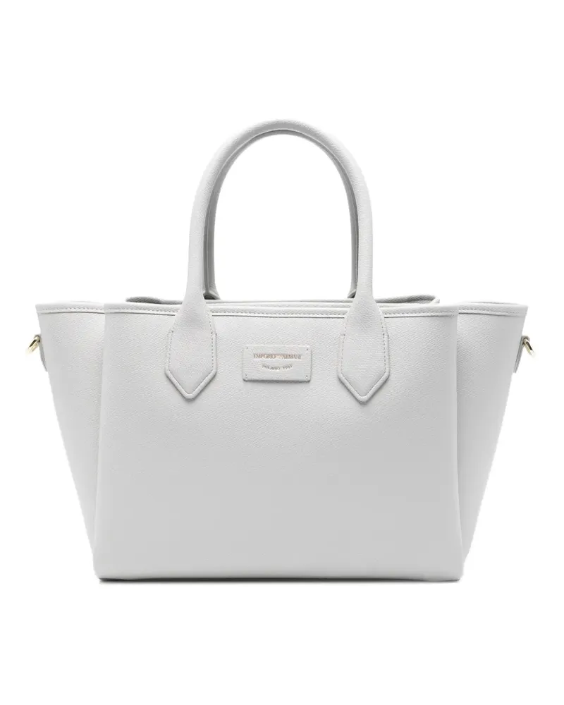 Emporio Armani logo-patch tote bag - Grau Grau